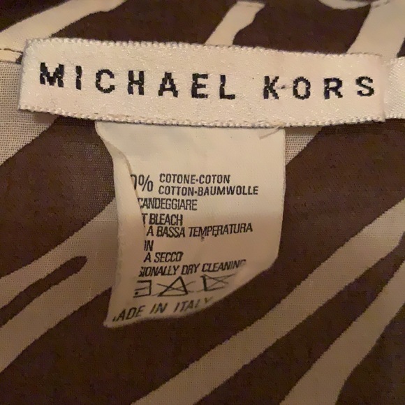 MICHAEL KORS SZ 6 BLOUSE.ANIMAL PRINT. New - Picture 3 of 12